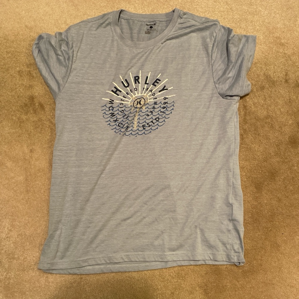 Hurley Men's Grey Graphic T-Shirt